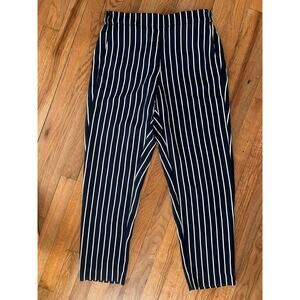 J.Crew Jamie Pant Blue White Stripe 6